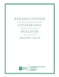 点击查看Rehabilitation Counseling Bulletin