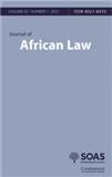 点击查看Journal Of African Law