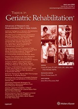 点击查看Topics In Geriatric Rehabilitation