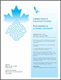 点击查看Canadian Journal Of Experimental Psychology-revue Canadienne