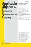 点击查看Applicable Algebra In Engineering Communication And Computin