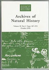 点击查看Archives Of Natural History