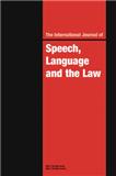 点击查看International Journal Of Speech Language And The Law