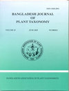 点击查看Bangladesh Journal Of Plant Taxonomy