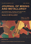 点击查看<b>Journal Of Mining And Metallurgy Section B-metallurgy</b>