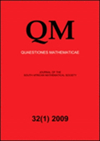 点击查看<b>Quaestiones Mathematicae</b>