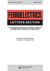点击查看Ferroelectrics Letters Section