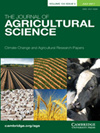 点击查看Journal Of Agricultural Science