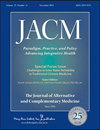 点击查看Journal Of Alternative And Complementary Medicine