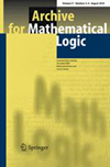 点击查看<b>Archive For Mathematical Logic</b>