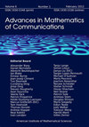 点击查看Advances In Mathematics Of Communications