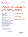 点击查看Acta Odontologica Scandinavica