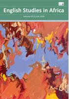 点击查看English Studies In Africa