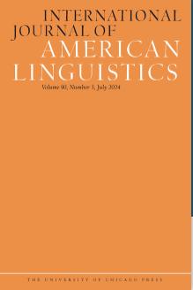 点击查看International Journal Of American Linguistics