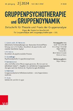 点击查看<b>Gruppenpsychotherapie Und Gruppendynamik</b>
