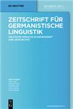 点击查看Zeitschrift Fur Germanistische Linguistik