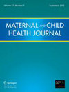 点击查看Maternal And Child Health Journal