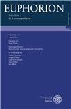 点击查看Euphorion-zeitschrift Fur Literaturgeschichte