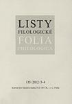 点击查看Listy Filologicke