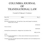 点击查看Columbia Journal Of Transnational Law