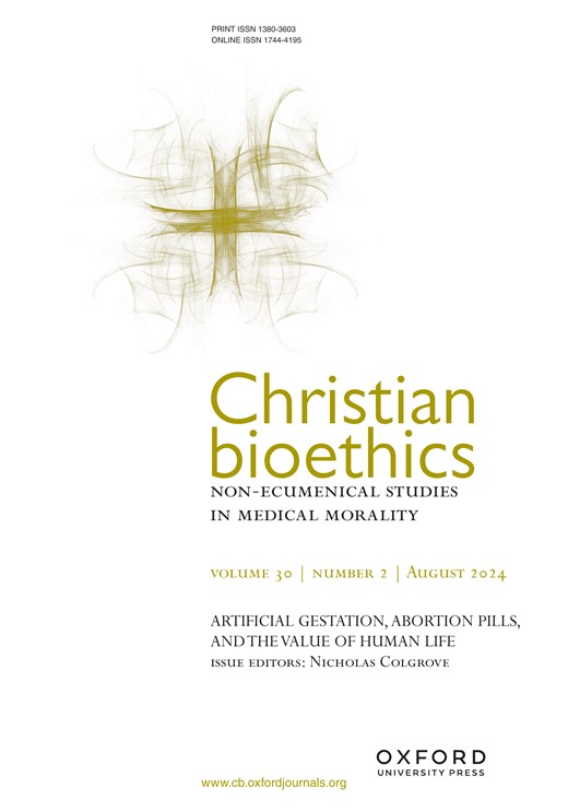 点击查看<b>Christian Bioethics</b>