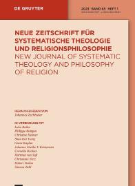 点击查看Neue Zeitschrift Fur Systematische Theologie Und Religionsph