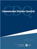 点击查看Communication Disorders Quarterly