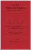 点击查看Acta Philosophica