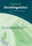 点击查看Journal Of Sociolinguistics