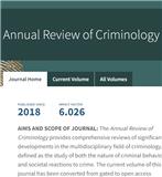 点击查看<b>Annual Review Of Criminology</b>