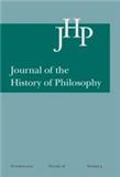 点击查看Journal Of The History Of Philosophy